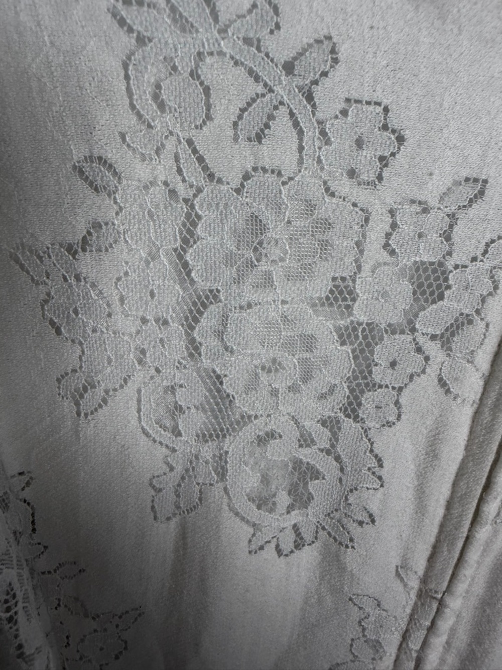 Premier White Lace Maxi Dress with Ruffle Sleeves - Picture 6 of 9